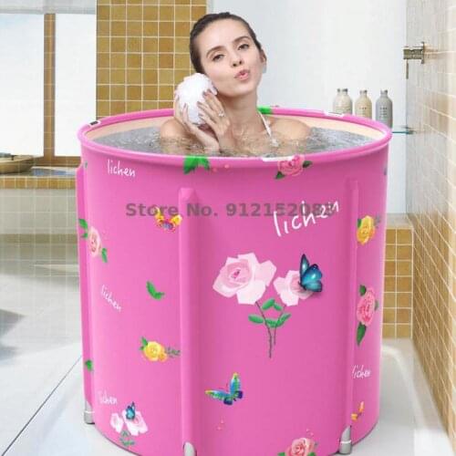 Household Adult Full Body Bath Bucket Artifact Bath Bucket Thickened Foldable Bath Tub Medicine Bath Bucket Adult Bath Tub