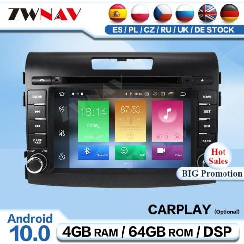 Carplay 2 Din Android Screen Multimedia For Honda CRV 2012 2013 2014 2015 2016 Radio Receiver Audio Stereo Player GPS Head Unit