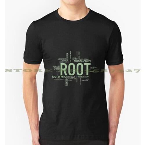 Root Identities - Person Of Interest - Black cool design t-shirt for men women