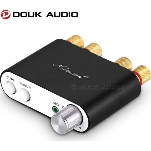 Douk Audio NS-10G Mini Bluetooth 5.0 TPA3116 Digital Power Amplifier HiFi Stereo Audio Amp USB Sound Card 50W*2