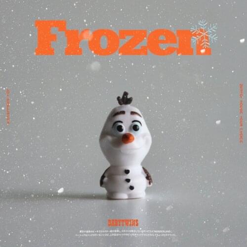Disney 10pcs Mini Frozen Olaf Snowman Figure Posture Model Anime Collection Figurine Doll For Kids Gift