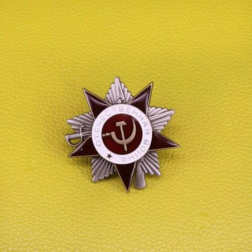 Russia Red Star Enamel Pin The Patriotic War brooch vintage USSR communist Badge Soviet military Accessory