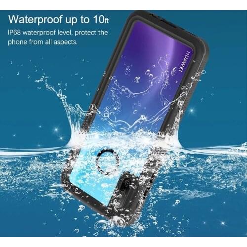 Ip68 Waterproof For Huawei P30 Lite Dust-proof Shockproof Case For Nova 4e 10ft Water Resistant Defender Cover Dustproof Tpu+pc