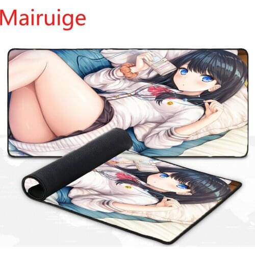 Mairuige Mousepad Sexy Girl Pattern Animation Mouse Pad Computer Notebook Cool Desk Pad Non-slip Gaming Accessories Gaming Desk