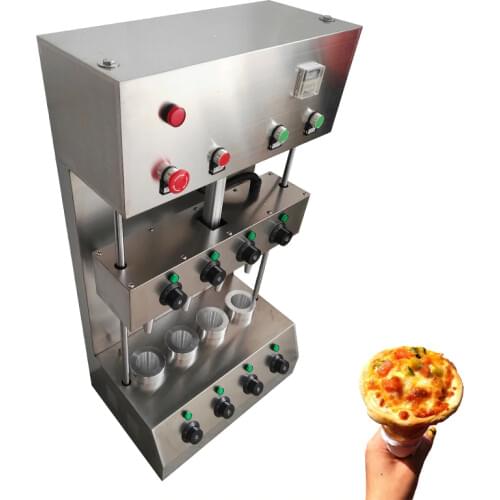 Hot Selling 4 Pieces Molds Commercial Pizza Cone Machine Pizza Bakery Machine Pizza Cone Maker Machine 3000W