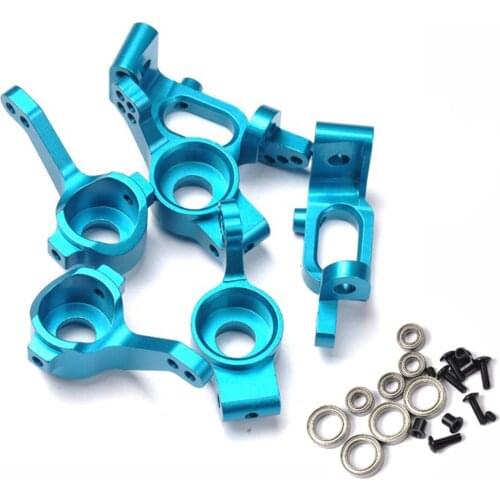 Metal Steering Hub Rear Axle Carrier Ball Bearings for 1/10 HSP 94101/94102/94103/94103 Pro/94105 RC Car Parts Accessories