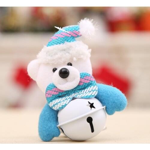 1PC Christmas Bell Metal Jingle Bells Christmas Tree Hanging Pendant Ornament Xmas Decoration for Home New Year Party Kids Toys