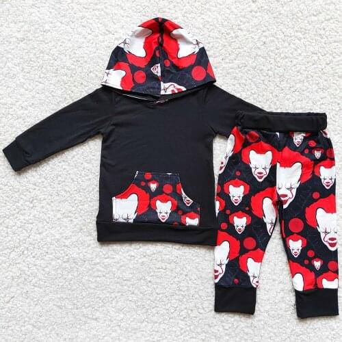 New Fashion Kids Designer Clothes Boys Hoodies Sets Fashion Kids Boys Boutique Clothing Halloween Children Boys Clothes Sets Hot