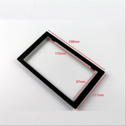 230mm * 130mm 2 DIN ABS Plastic Frame Panel Fascias For Aftermarket Radio Stereo DVD Player GPS Navigation Installation