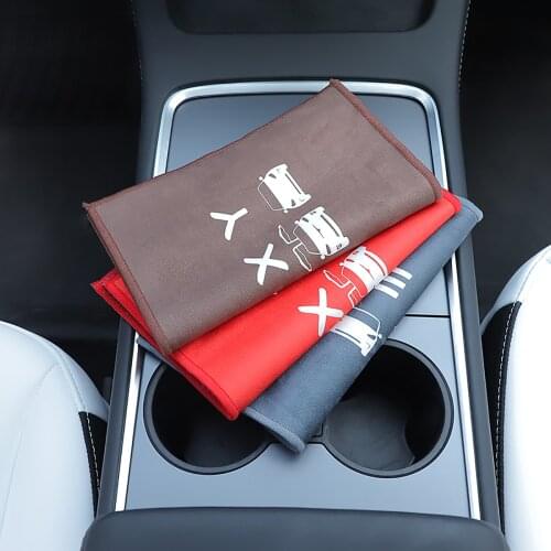 For Tesla Model 3 S X Y Auto Cleaning Door Window Care Strong Water Absorbent Coral Fleece Suede Car Towel Microfiber Wash Cloth