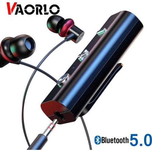 VAORLO Bluetooth 5.0 Receiver For 3.5mm Jack Earphone Wireless Adapter Bluetooth Aux Audio Music Transmitter For Headphone