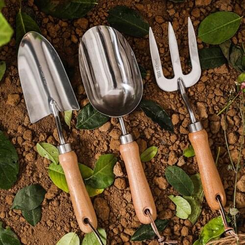 Gardening Tools Flower Shovel Stainless Steel Small Shovel Digging Potted Shovel Garden Planting Flower Tool Set