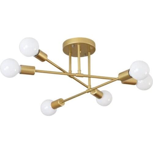 Ceiling Lights Vintage Multiple E27 Lamp Base Black/white/gold for Living Room / Dining Room / Bedroom Led Ceiling Lamp