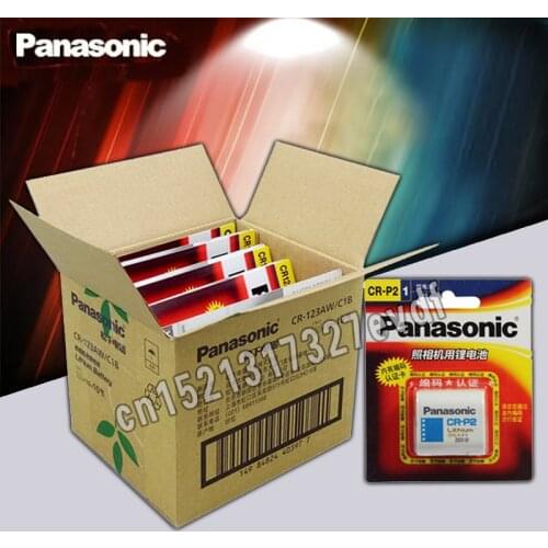 5pack/lot New Original Panasonic CR-P2 6V 2CP4306 1300mah Lithium Battery Camera Battery Faucet Sensing