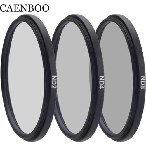 CAENBOO Camera Filter Neutral Density Circular ND2 4 8 37 40.5 43 46 49 52 55 58 62 67 72 77 82mm For Canon Nikon Sony DSRL Lens