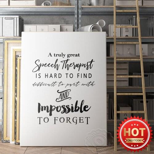 Impossible To Forget Words Art Poster, Minimalism Mural Decor Office Wall Wall Stickers, Simple Black And White Text Art Prints