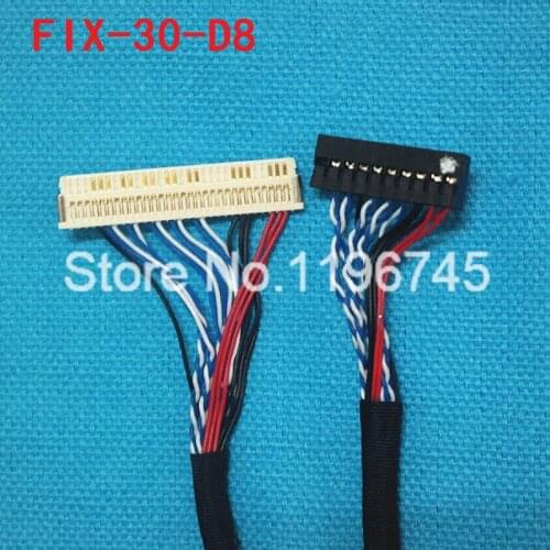 LVDS CABLE FIX-30-D8 1ch 8bit for 18.5inch 1366x768 Lcd panel M185B1 LTM185AT01