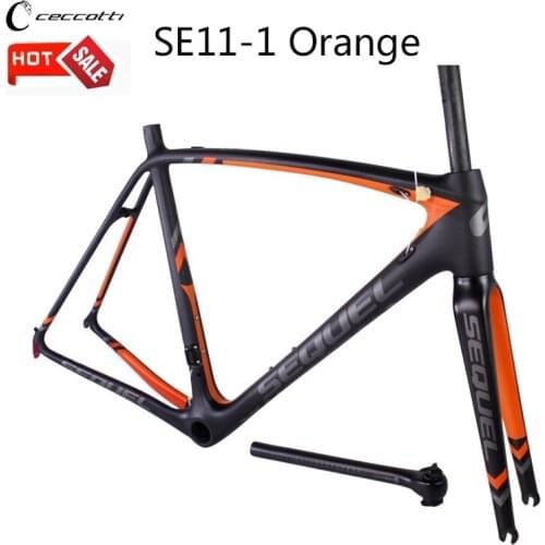 Carbon frame road bike frameset frok seatpost clamp headset bike frame not gravel frame