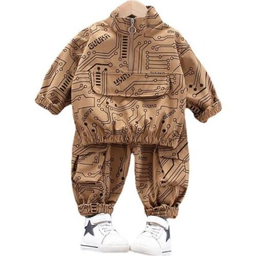 New Spring Children Girls Casual Clothes Baby Boys Cotton Jacket Pants 2Pcs/sets Autumn Kids Toddler Clothing Infant Sportswear