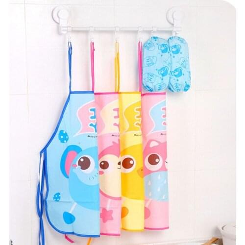 Children Eating Waterproof Aprons Sleeveless Cartoon Animal Printing Baby Paint Bibs Baby Eat Care Supplies