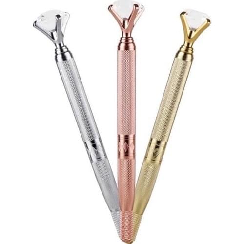 Newest Diamond Professional Permanent Makeup Double Head Microblading Manual Pen for Eyebrow Tattoo with Free Shipping
