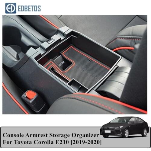 For Toyota Corolla E210 2019 2020 Console Armrest Storage Organizer Car Accessories Interior Goods Savings Box For Coins