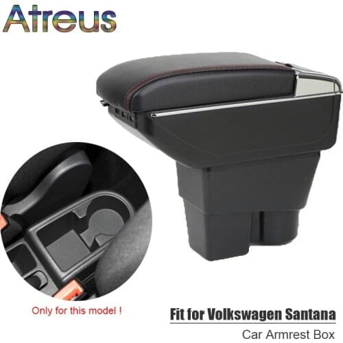 For Volkswagen VW Jetta MK6 6 Santana armrest box USB Charging interface heighten central Store content box cup holder ashtray