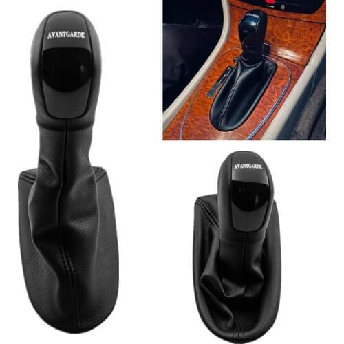 Automatic Speed Gear Shift Knob For Mercedes Benz W211 Lever HeadBall Leather Gaiter Boot Cover Case AVANTGARDE CLASSIC ELEGANCE
