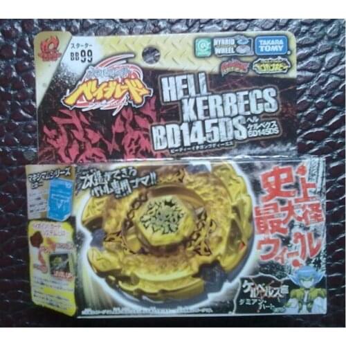 Takara Tomy Beyblade Burst BB99 Booster Hell Kerbecs Metal Fight Beyblade Spinning Top Toys with Launcher Arena Fight Gyro Gift