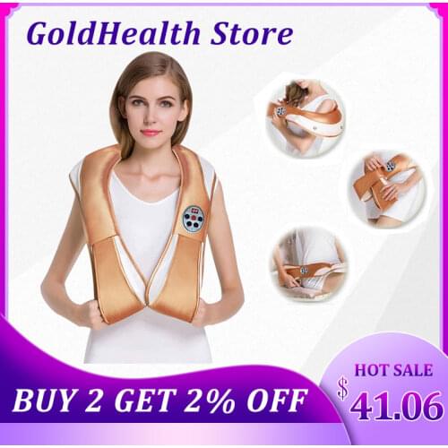 U Shape Electric Neck Roller Massager for Back Neck Shoulder Body Health Care Relaxation Infrared Heated Kneading Massage Pillow