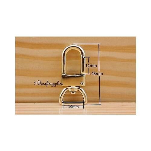 Lobster Clasps Clips Claw purse hooks Swivel snap hook light gold 19mm 8pcs CF43