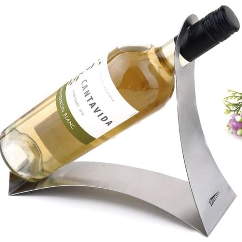1PC High grade 304 stainless steel wine rack direct selling special wholesale L shaped wine holder KJ 3006