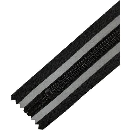 GUGULUZA 10pcs Reflective Zipper Nylon Zipper for Bag /Jackets/Coats Sweing 20/40/60/80CM