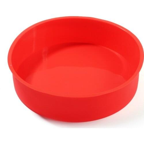 8 Inch Silicone Bread Pan Mold Round Cake Tray Baking Pan Mould Bakeware Non-stick Baking Tools Kitchen Pastry Tool