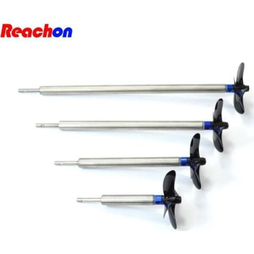 Free Shipping Trasmission shaft +4 blade propeller+bushing+crutch kit set for RC feeding boat shaft diameter 4mm