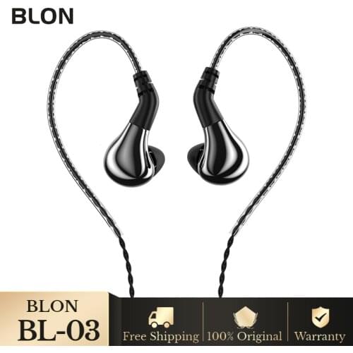 BLON BL-03 BL03 HIFI In Ear Earphones 10mm Carbon Diaphragm Dynamic Driver Headphones 2Pin 0.78 Earbuds DJ Running BLON BL-01