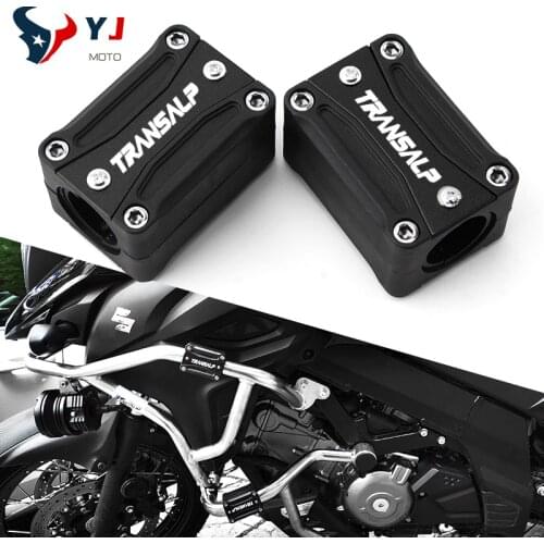 For TRANSALP 600 650 700 XLV 600 650 700 High Quality New Motorcycle Engine Protection Guard Bumper Decorative Block With Logo
