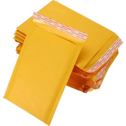 50 PCS/Lot Kraft Paper Bubble Envelopes Bag Wholesale Mailer Bag Shipping Envelope with Bubble Mailing Bag Drop Shipping Welcome