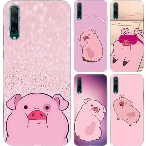 Hot Cute PINK Kawai Pig Soft Silicone Phone Case for Huawei Honor 20 20i 20E 20S 10i 9X 8S 8X 8C 8A 8 Lite 7S 7A Pro Cover