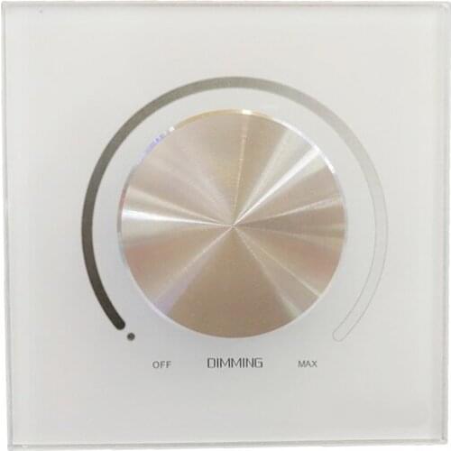 New E610 Led 1-10V Dimmer AC 110V / 240V High Voltage Input 5A Switching Power Manual Knob Panel Wall Mount Dimming Controller