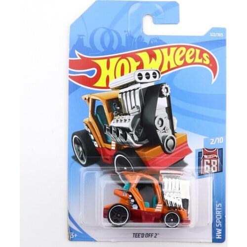 2018-322 Hot Wheels TEE'D OFF 2 Mini Alloy Coupe 1/64 Metal Diecast Model Car Kids Toys Gift