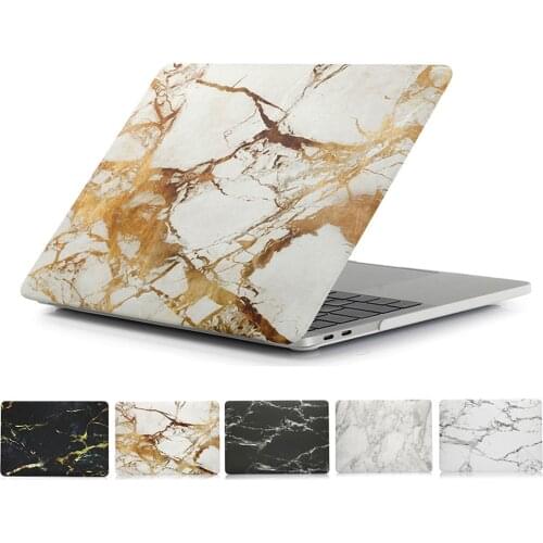 Marble Laptop Case for MacBook Air Pro Retina 11 12 13 15 Inch Touch Bar Protective Shell Cover for Macbook New Air Pro 13 2018