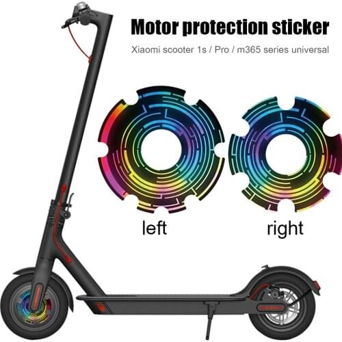 2021 Electric Scooter Front Wheel Sticker Motor PVC Motor Protective Cover Shell Kick Scooter Accessories for M365 pro
