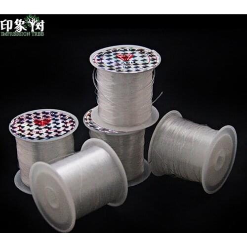 0.2/0.3/0.5/0.6/0.8mm Spool Packing Transparent Beading Thread Nylon Clear Cord Shoes Sewing Thread Cord DIY Jewelry Making 406