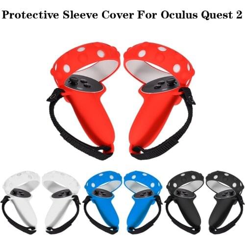 New Protective Cover For Oculus Quest 2 VR Touch Controller Silicone Cover Skin Handle Grip For Oculus Quest 2 VR Accessories