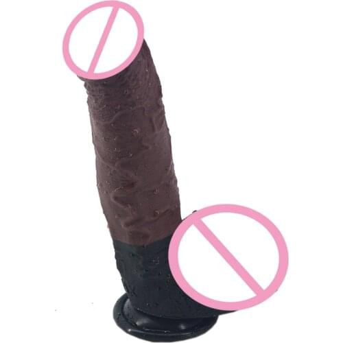 FAAK huge silicone dildo black realistic penis with suction cup sex toys for women masturbate lesbian masturbate sex shop