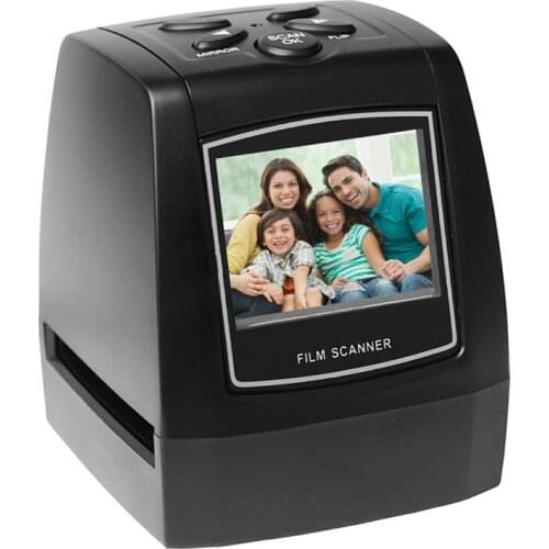 Protable Negative Film Scanner 35mm 135mm Slide Film Converter Photo Digital Image Viewer with 2.4"LCD Build-in Editing Software