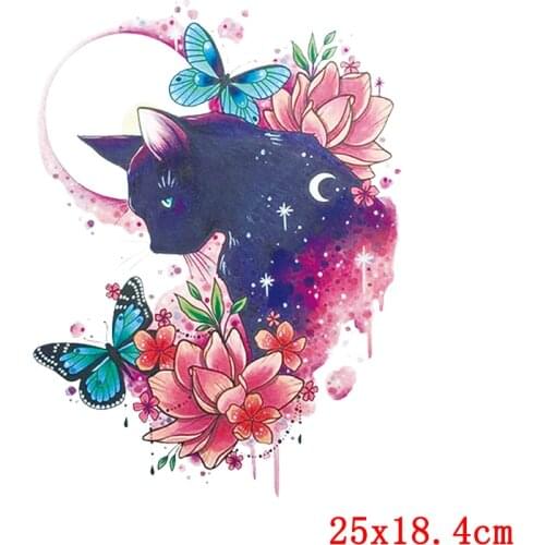 Sailor Moon Patch Thermo Stickers On Clothes DIY Cartoon Japan Anime Iron On Transfer Patches For Clothing Cat Stickers Stripes