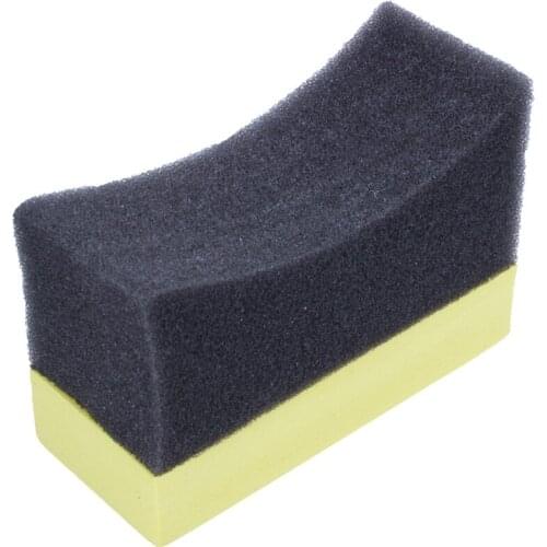 Car Tyre Brush Sponge Tire Dressing Applicator Crescent-shaped Cleaning