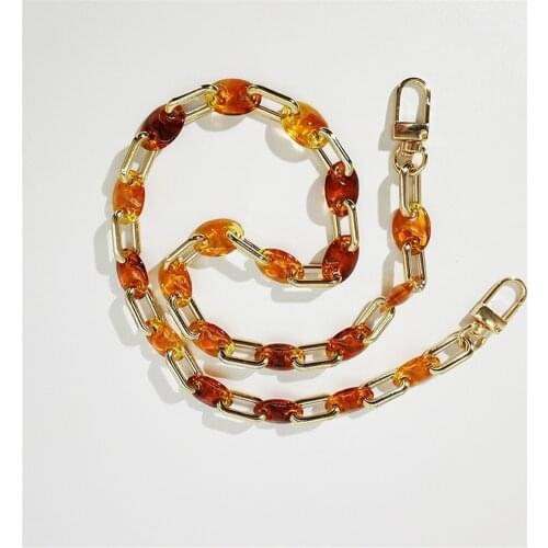 Resin Tortoiseshell Link Chains Sunglasses Hanger Necklace Reading Glasses Cord Holder Strap Rope for Bag Face Mask Neck Band